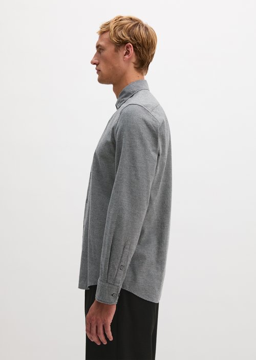 Flannel Shirt-Style — Medium Grey
