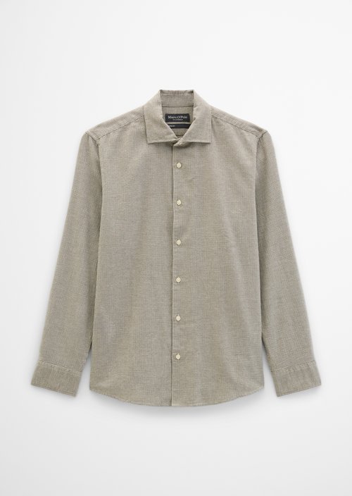 Flannel Shirt-Style — Light Beige