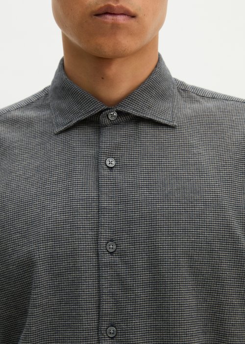 Flannel Shirt-Style — Dark Blue