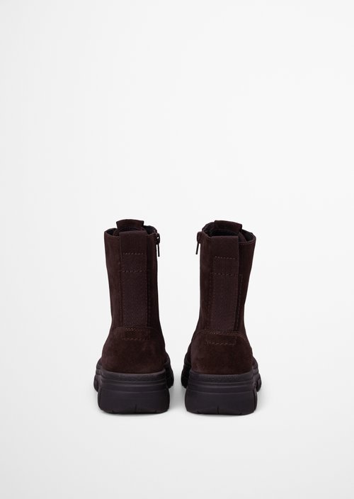 Josy Lace-Up Boots — Burnt Coffee