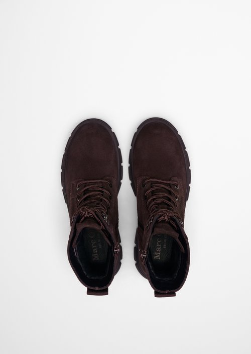 Josy Lace-Up Boots — Burnt Coffee