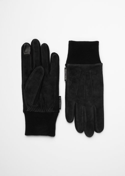 Leather gloves — Black