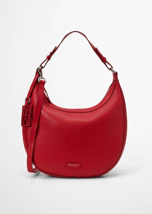 Schultertasche Model Bellilo medium Shiny Red in Frontalansicht