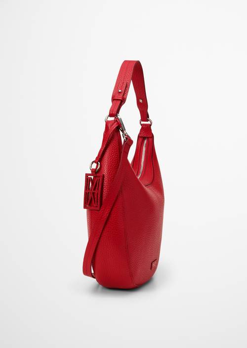 Schultertasche Model Bellilo medium Shiny Red in Seitenansicht
