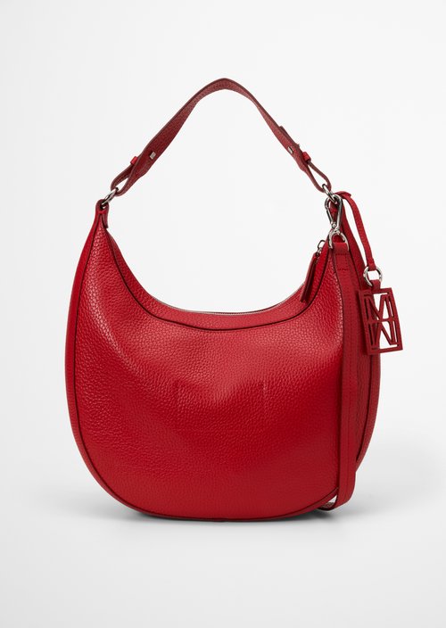 Bellilo Medium Shoulder Bag — Shiny Red