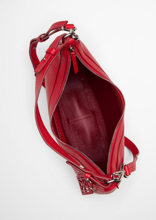 Bellilo Medium Shoulder Bag — Shiny Red