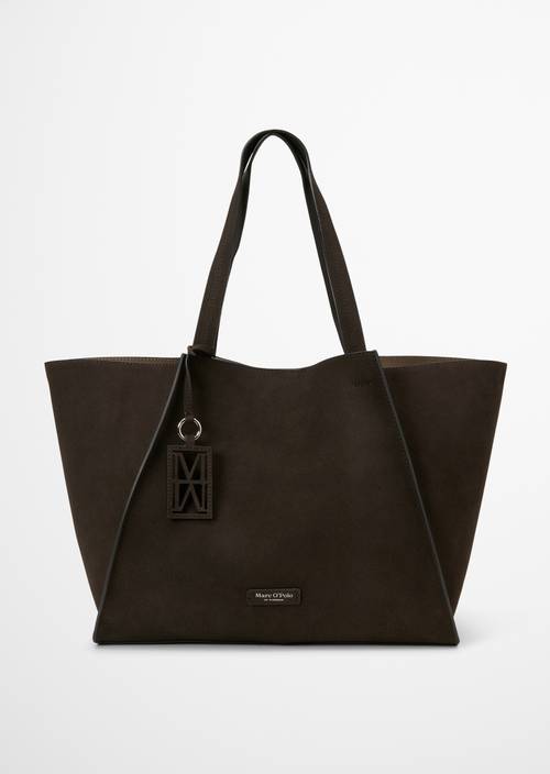Biana Tote Bag Burnt Coffee in front view