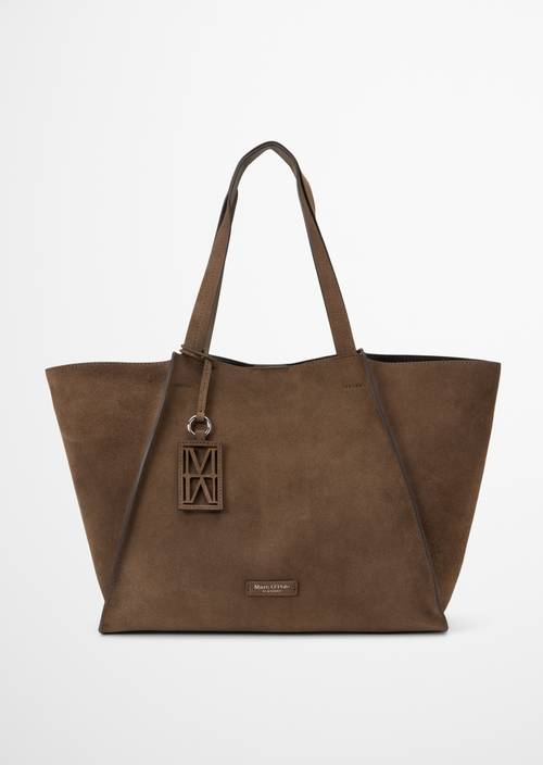 Biana Tote Bag Faded Brown in front view