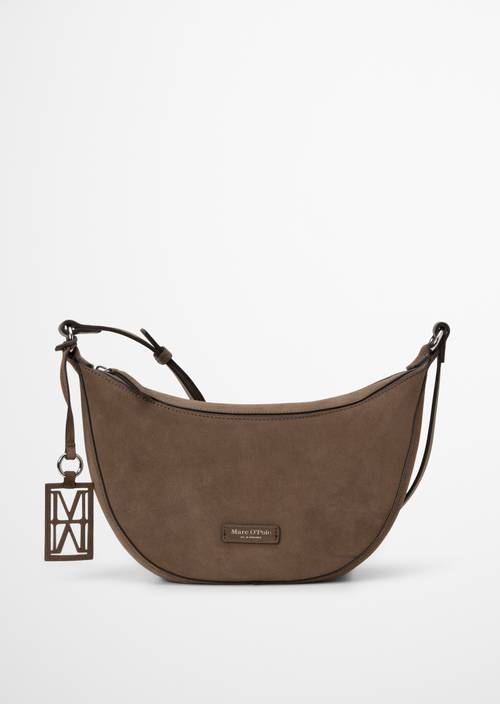 Schoudertas model Bellina Faded Brown in vooraanzicht