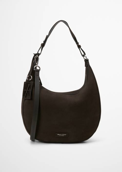 Bellilo Medium Shoulder Bag Burnt Coffee in front view