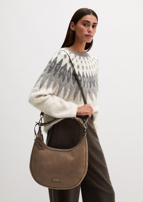 Bellilo Medium Shoulder Bag — Faded Brown