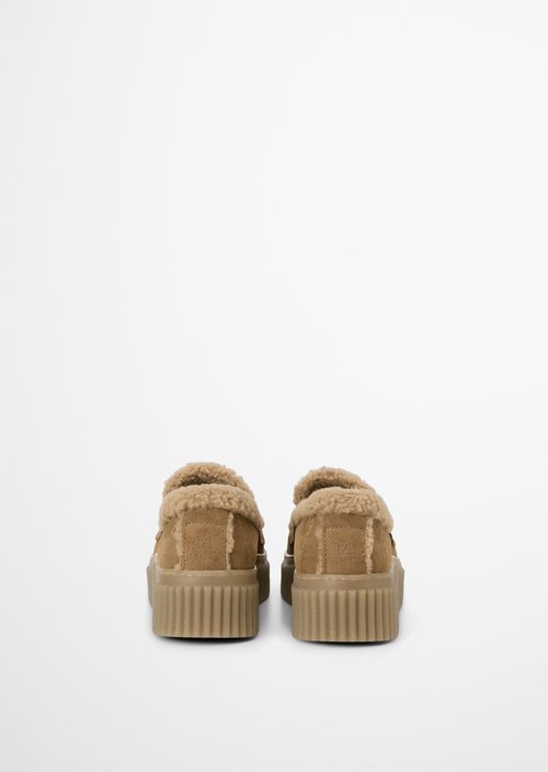 Bianca Platform Loafer — Pure Camel