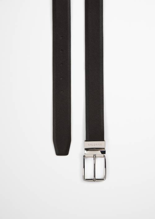Ceinture réversible 2-en-1, modèle Bodu Black en vue détaillée