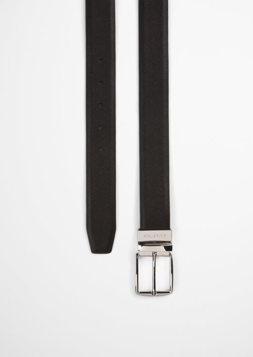 2-in-1 Reversible Belt, Model Bodu — Black