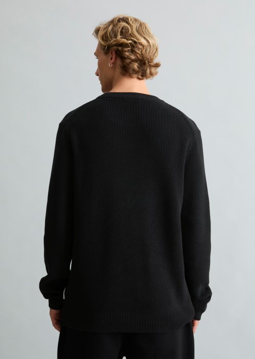 Regular-fit sweater — Black