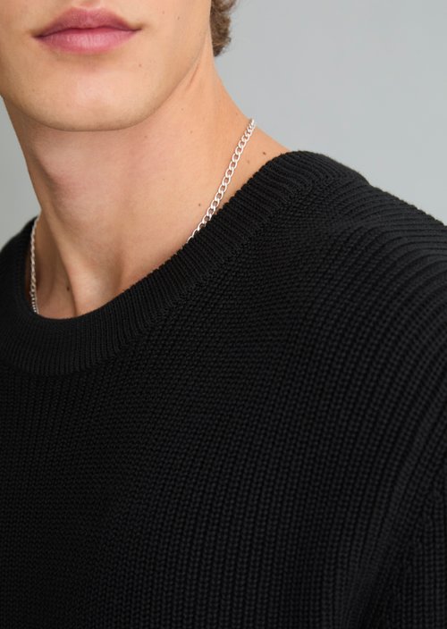 Regular-fit sweater — Black