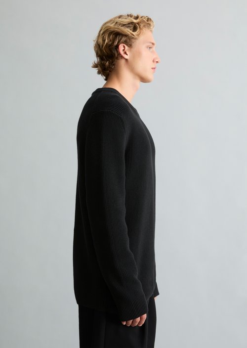 Regular-fit sweater — Black