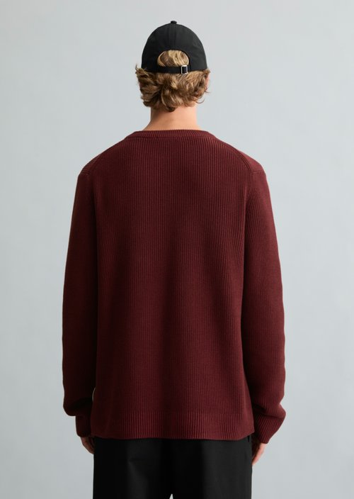 Regular-fit sweater — Burgundy