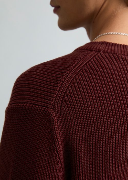 Regular-fit sweater — Burgundy