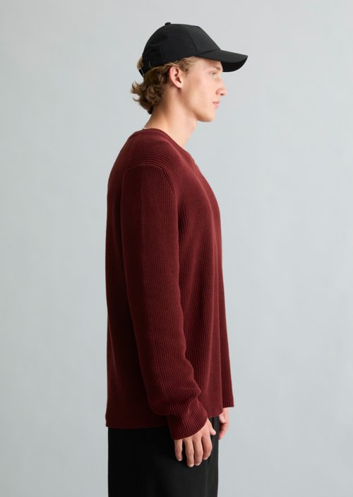 Regular-fit sweater — Burgundy