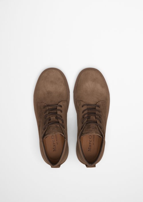 Malte Lace-Up Shoes — Dark Taupe