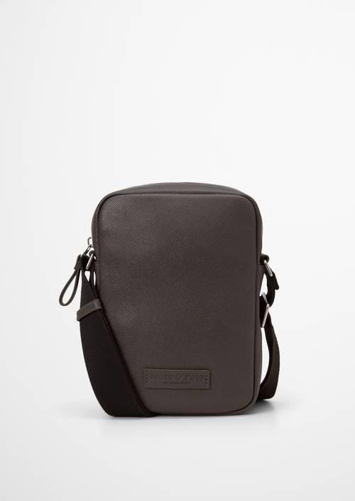 Felix Shoulder Bag Dark Nickle in front view