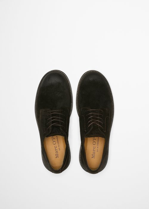 Lace-Up Shoes, Model Rony — Coffee Brown