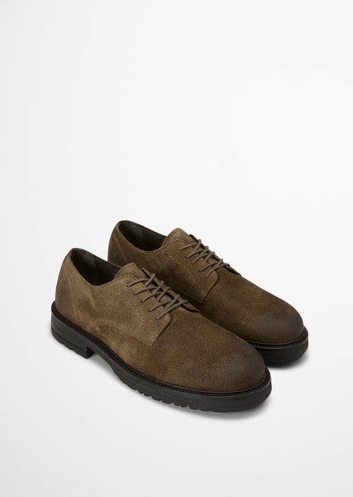 Lace-Up Shoes, Model Rony — Dark Taupe
