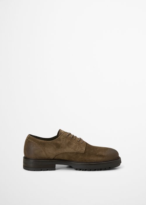 Lace-Up Shoes, Model Rony — Dark Taupe