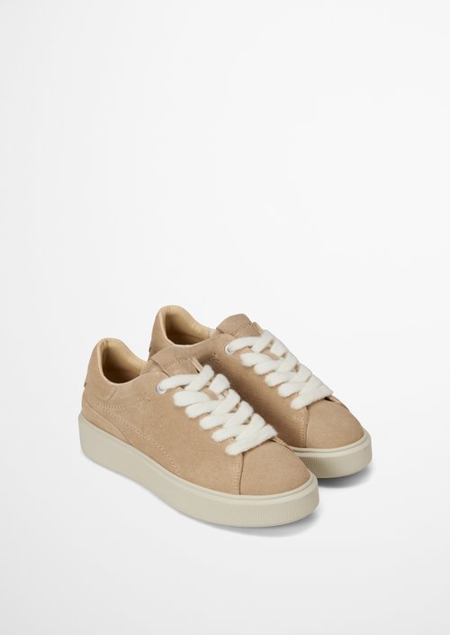 Cup-Sole Sneakers, Cora Model — Earthy Taupe