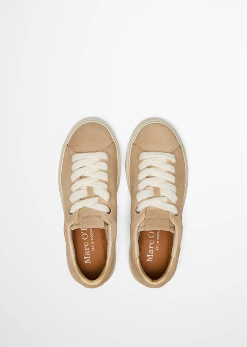 Cupsohlen-Sneaker Model Cora Earthy Taupe in Ansicht von oben