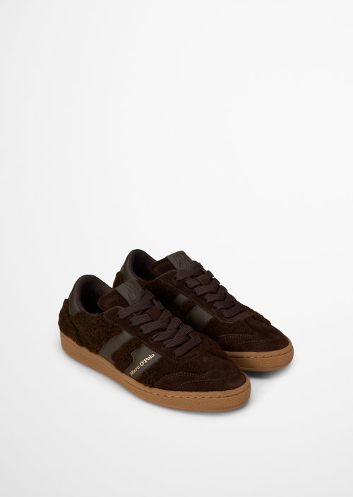 Court Sneaker Model — Burnt Coffee