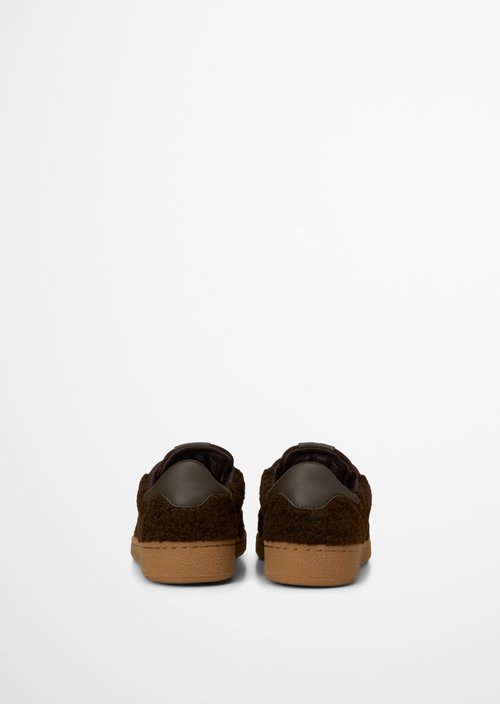 Court Sneaker Model — Burnt Coffee