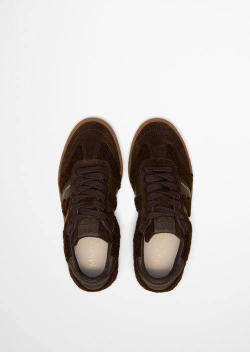 Court Sneaker Model — Burnt Coffee
