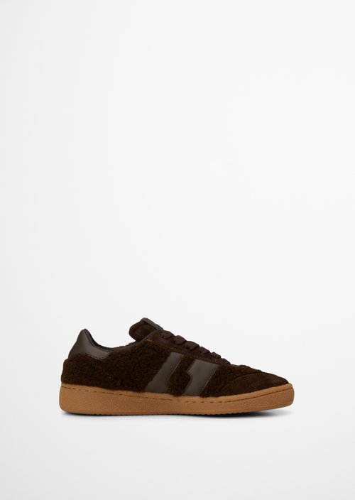 Court Sneaker Model — Burnt Coffee