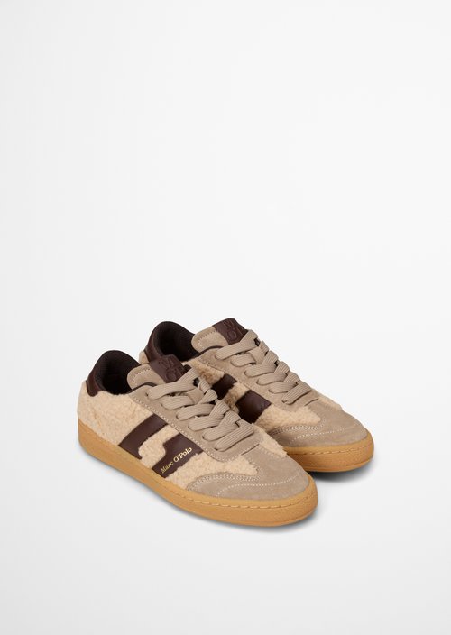 Court Sneaker Model — Earthy Taupe