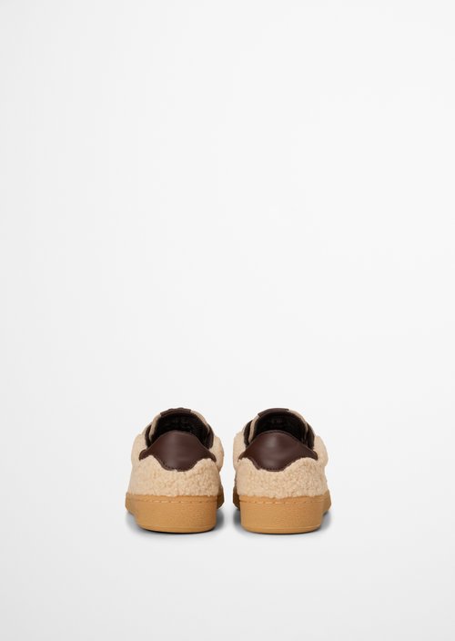 Court Sneaker Model — Earthy Taupe