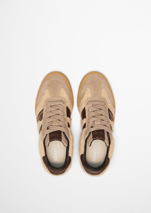 Court Sneaker Model — Earthy Taupe