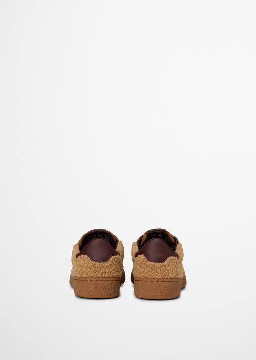 Court Sneaker Model — Pure Camel