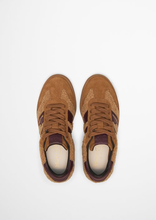 Court Sneaker Model — Pure Camel