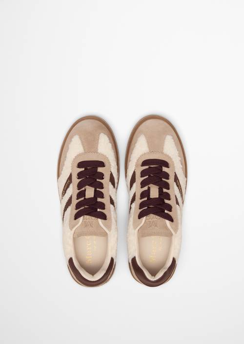 Sneaker Model Edith Earthy Taupe in Ansicht von oben