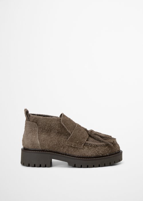 Erin Ankle Loafer — Dark Taupe