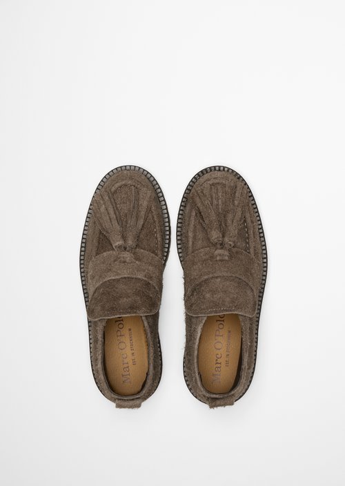 Erin Ankle Loafer — Dark Taupe