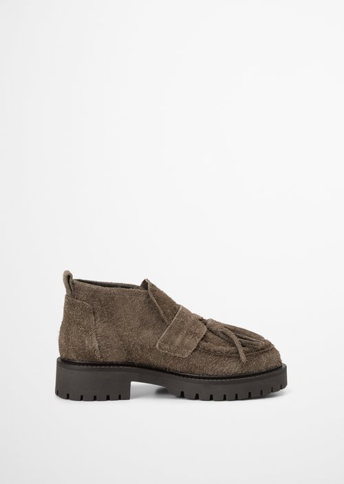 Erin Ankle Loafer — Dark Taupe