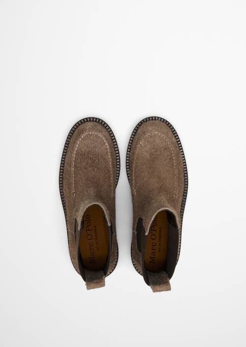 Chelsea-Boot Model Phia Dark Taupe in Ansicht von oben