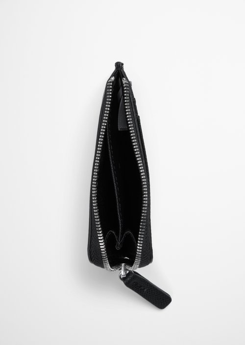 Timon Zipper Wallet — Black