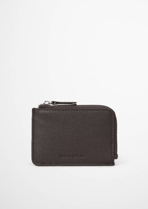 Zipper-Börse Model Timon Dark Nickle in Frontalansicht