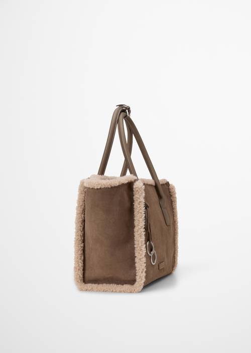 Gloria Shopper Bag Faded Brown in side view
