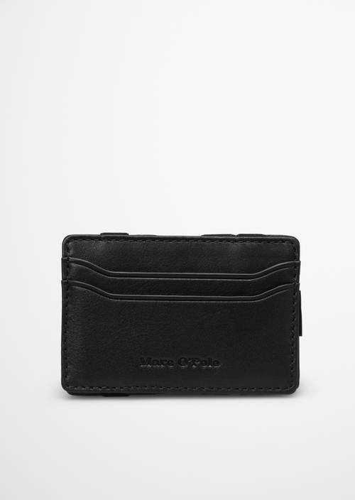 Card Case, Model Malte Black in front view