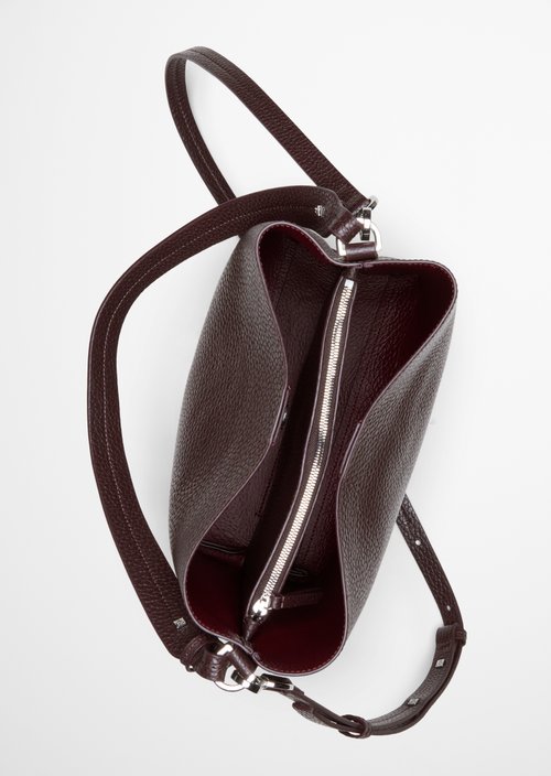 Brinja Medium Hobo Bag — Black Cherry